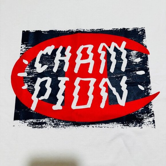 Champion Men’s Size XL Classic White 100% Cotton Graphic Logo T-Shirt ~ NWT‎ - Picture 2 of 5